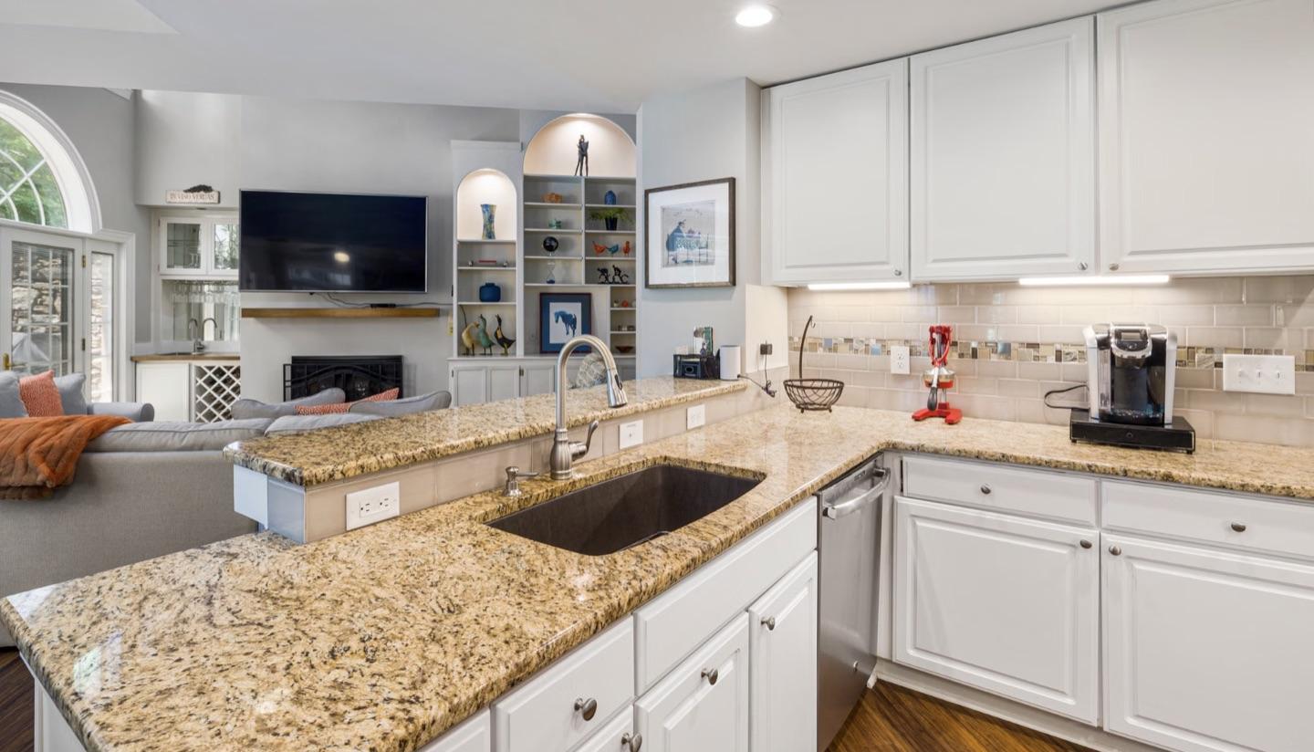 New kitchen with large island