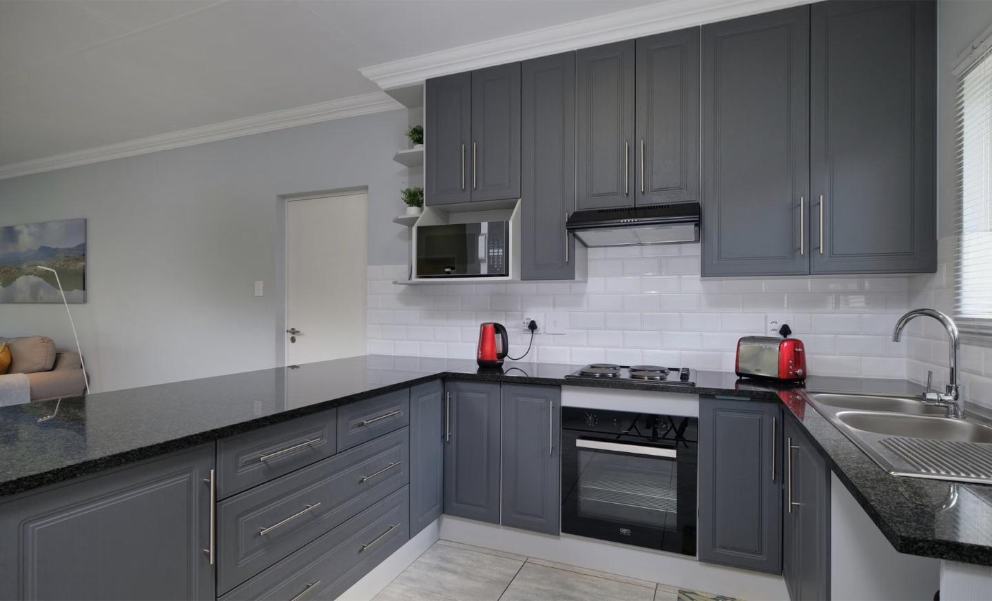 Kitchen with double island