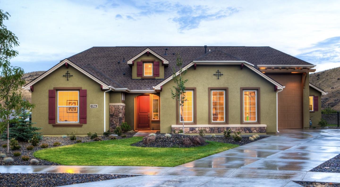 Metro Detroit home at dusk